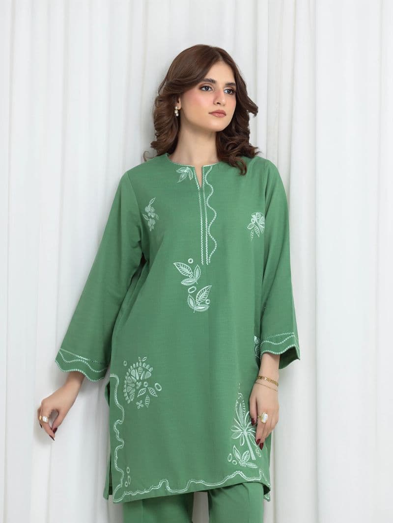 Embroidered Khaddar Co-Ord Set