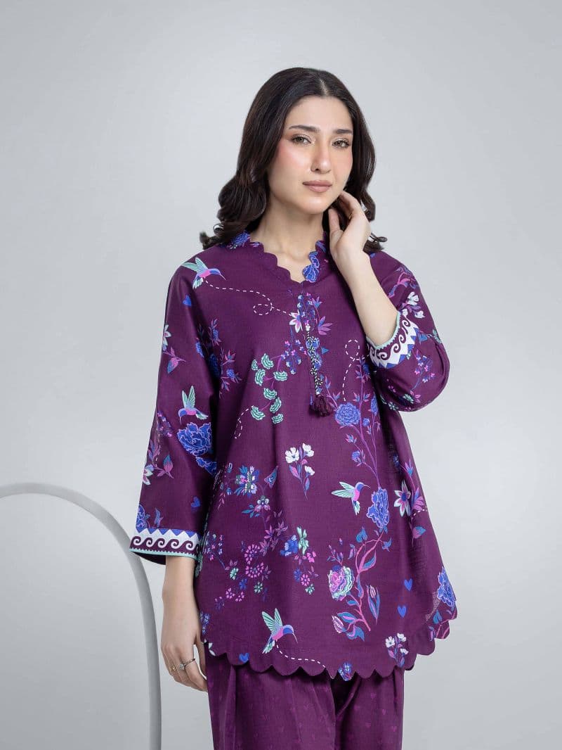 Printed Khaddar Co-Ord Set thumbnail