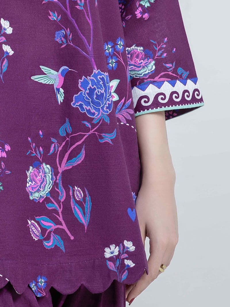 Printed Khaddar Co-Ord Set thumbnail