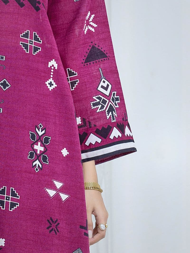 Printed Khaddar Co-Ord Set