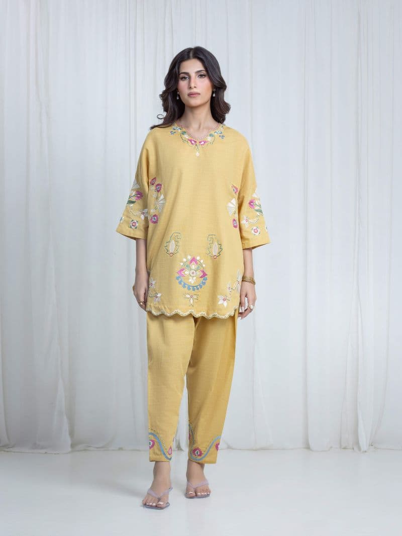 Embroidered Khaddar Co-Ord Set thumbnail