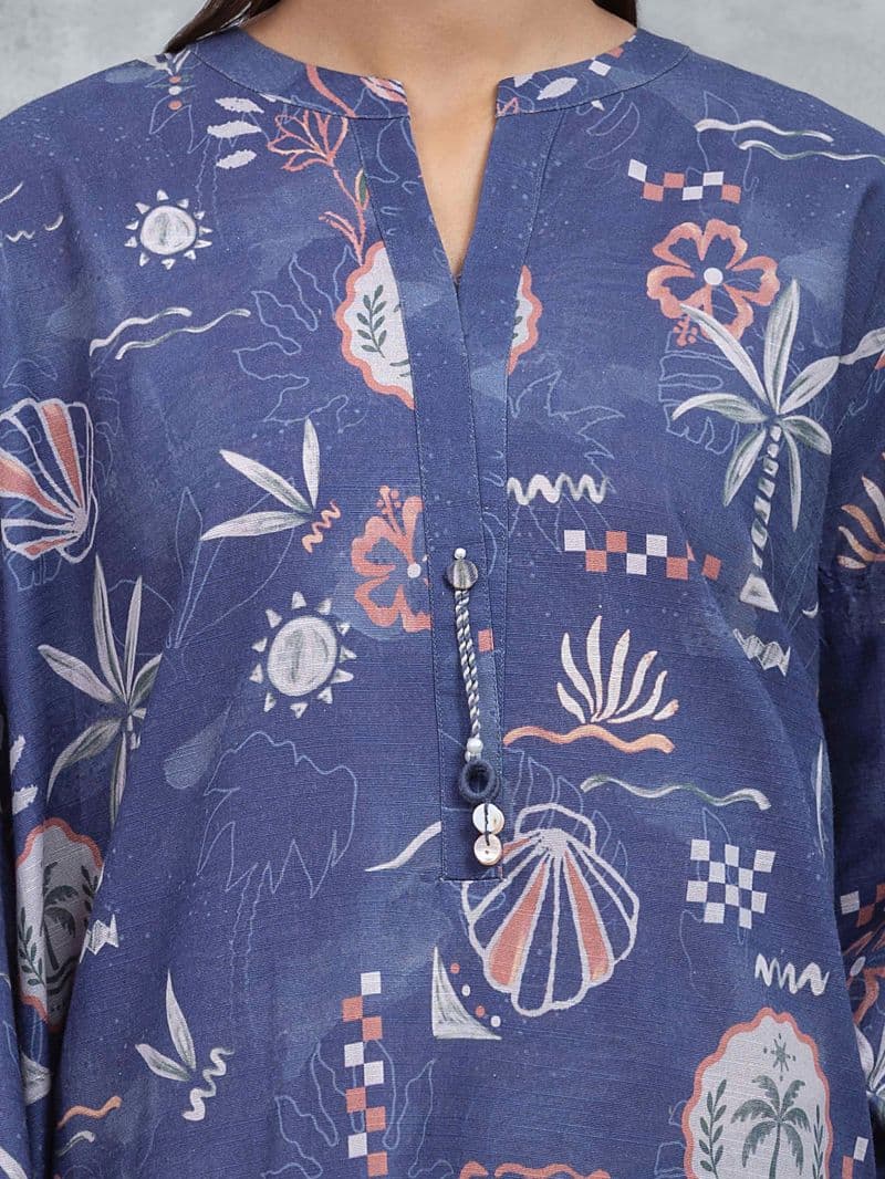 Printed Khaddar Co-Ord Set thumbnail