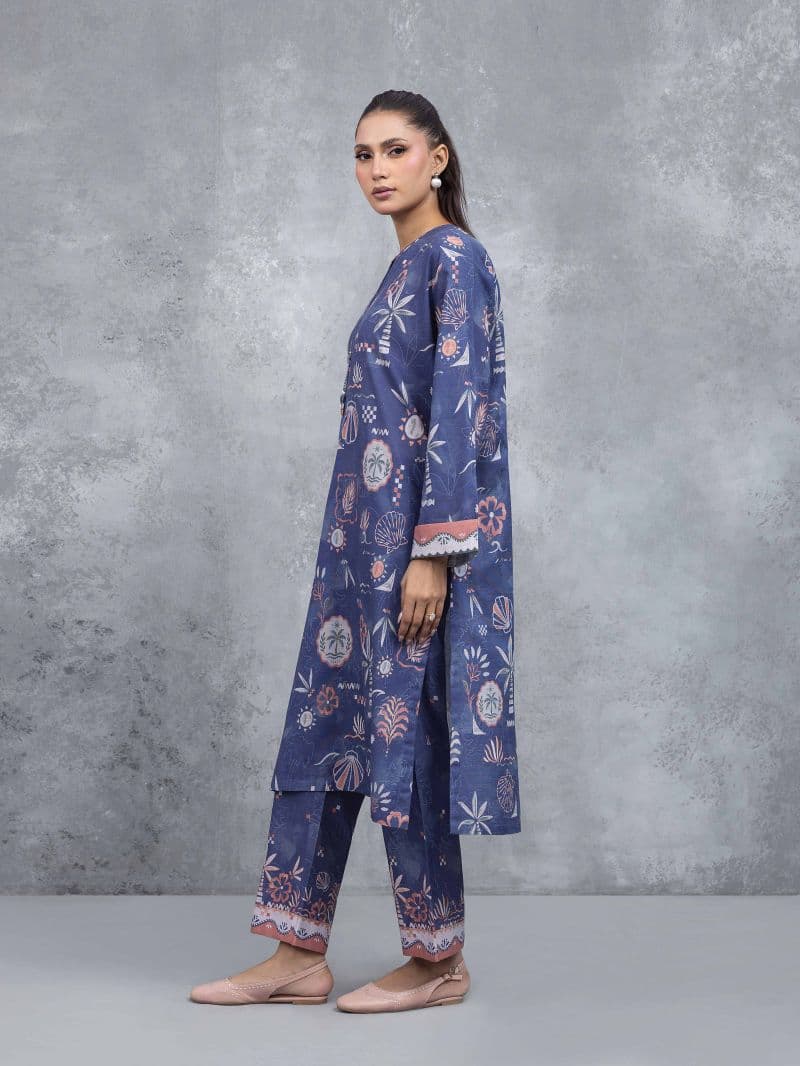 Printed Khaddar Co-Ord Set thumbnail
