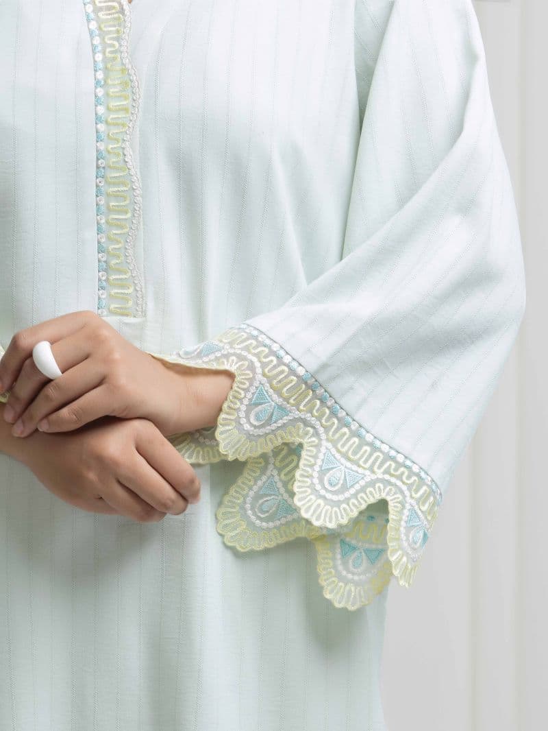 Embroidered Viscose Shirt Trouser