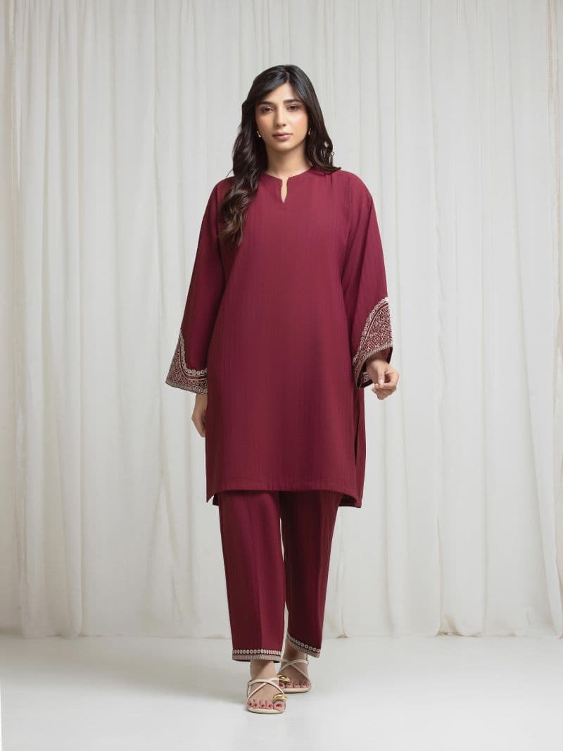 Embroidered Viscose Co-Ord Set
