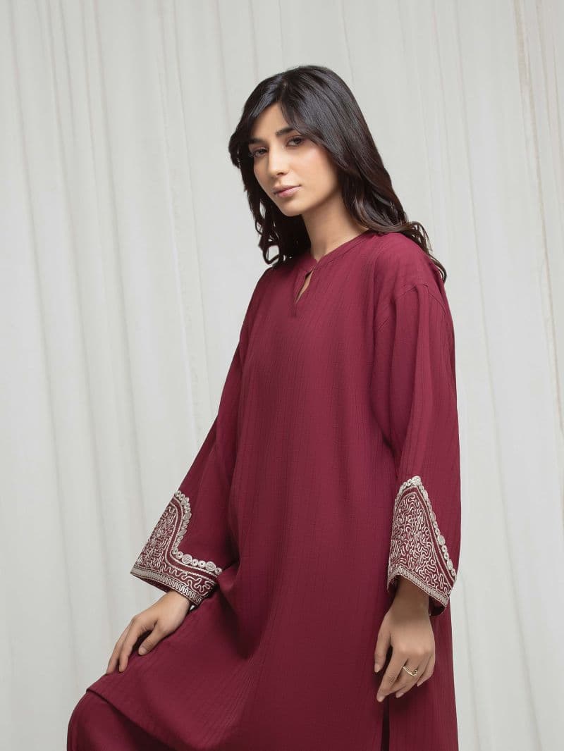 Embroidered Viscose Co-Ord Set