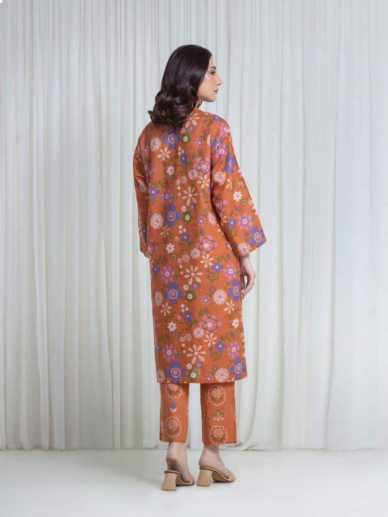 Printed Khaddar Co-Ord Set