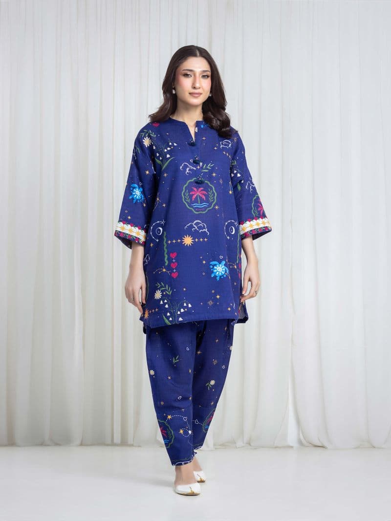 Printed Khaddar Co-Ord Set thumbnail