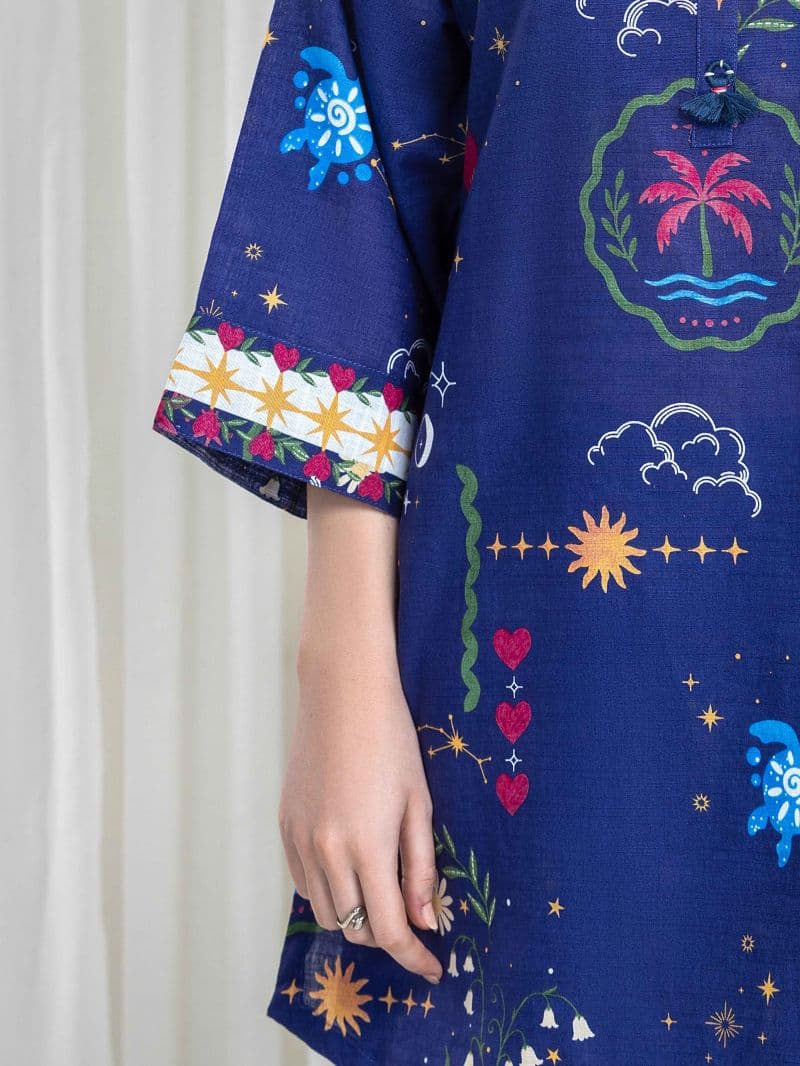 Printed Khaddar Co-Ord Set thumbnail