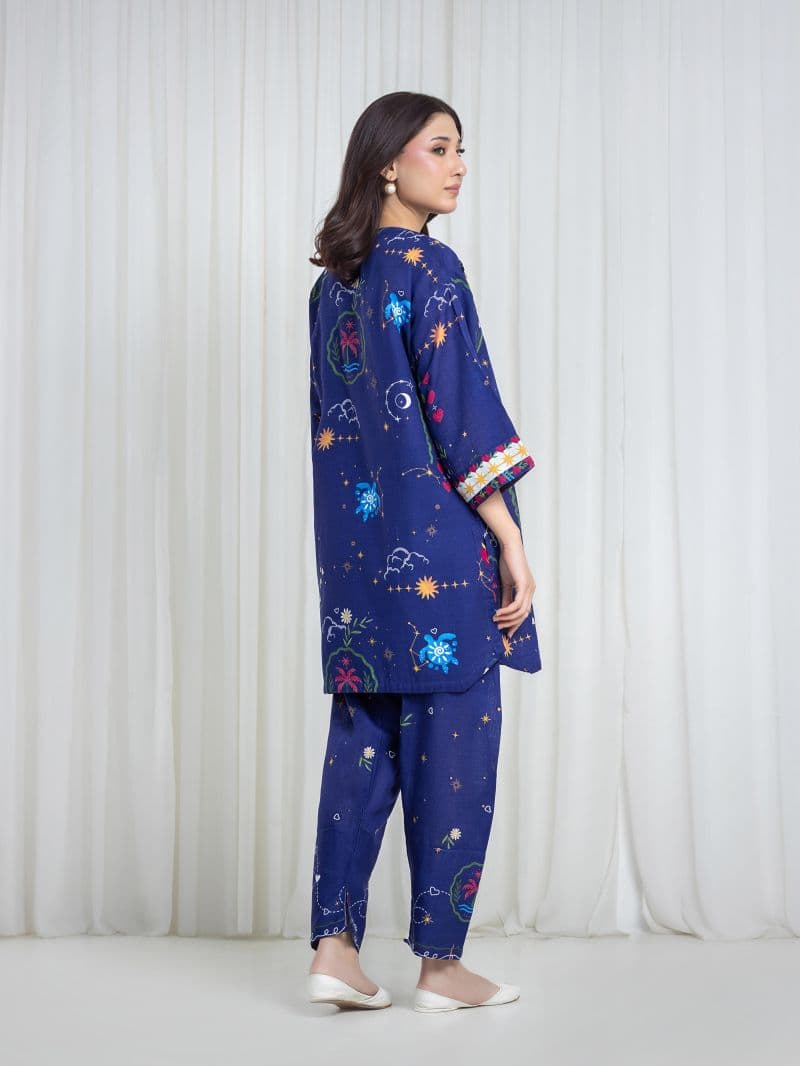Printed Khaddar Co-Ord Set thumbnail