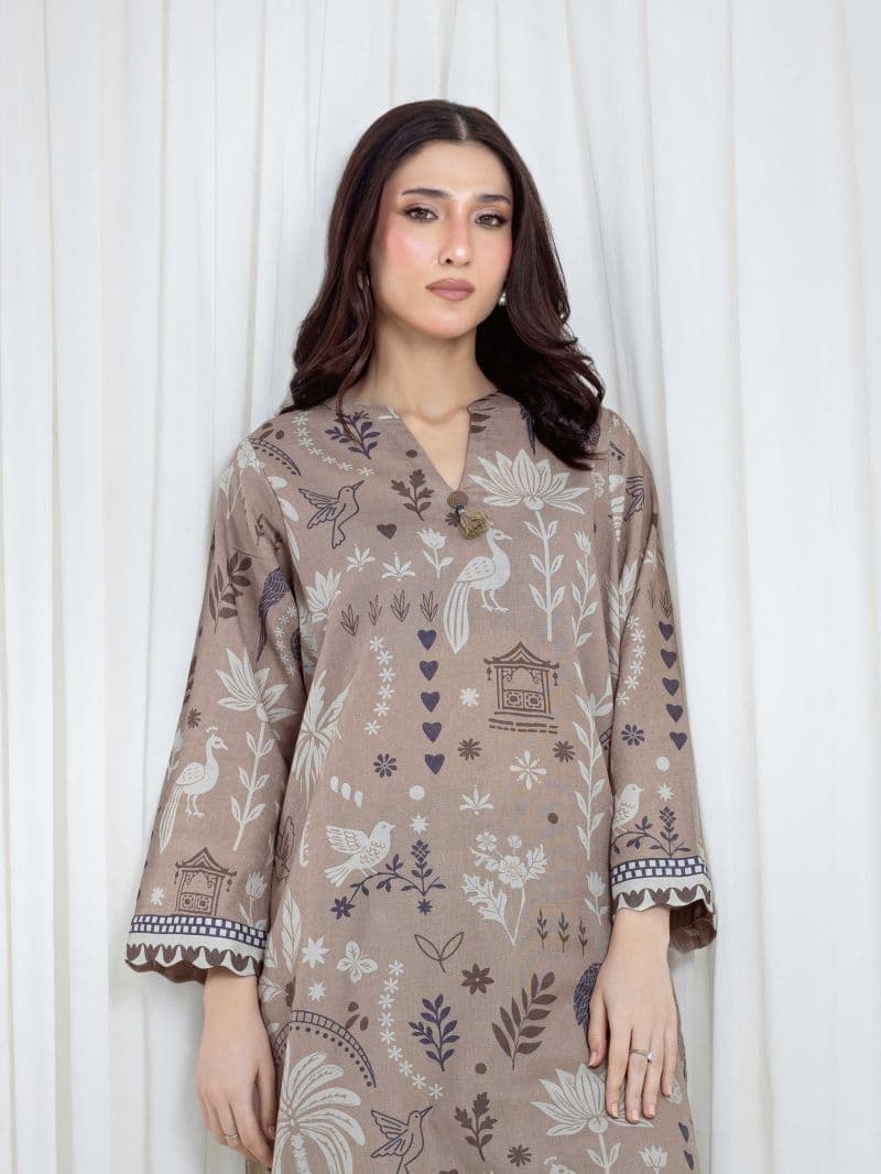 Printed Khaddar Co-Ord Set