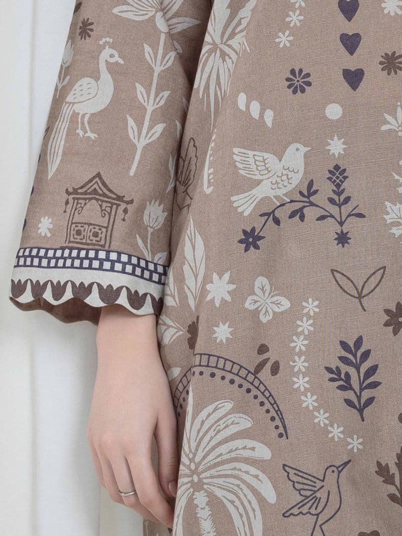 Printed Khaddar Co-Ord Set