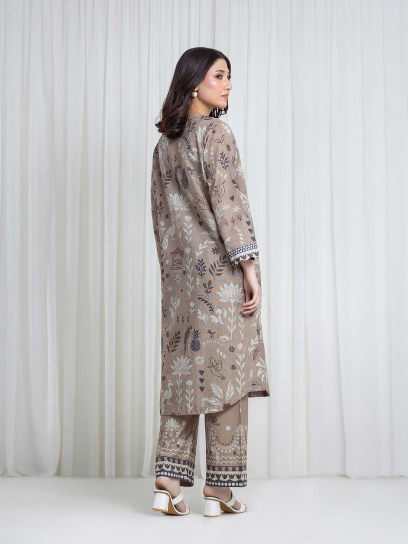 Printed Khaddar Co-Ord Set