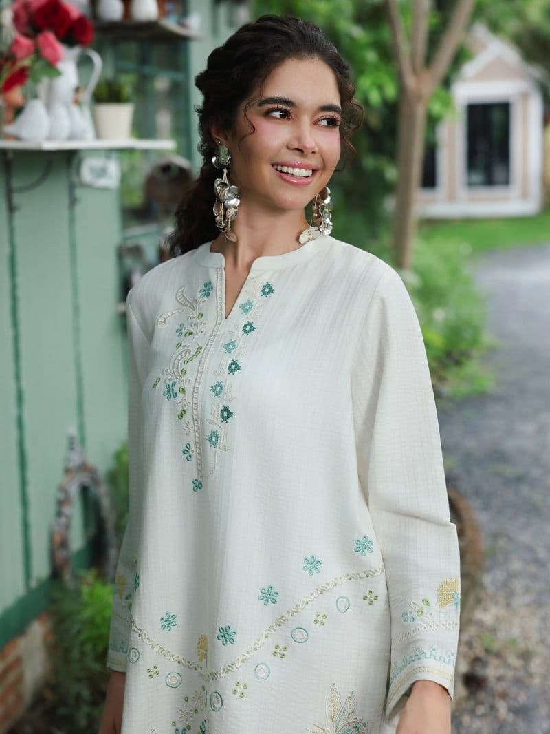 Embroidered Viscose Co-Ord Set