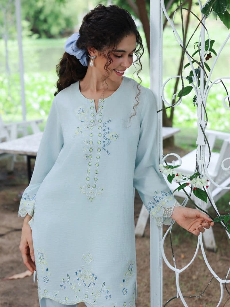 Embroidered Viscose Co-Ord Set