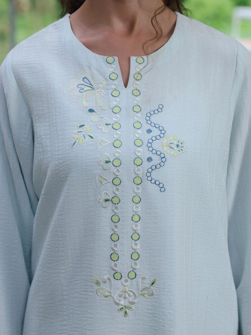 Embroidered Viscose Co-Ord Set