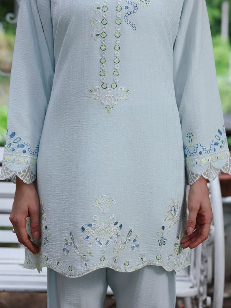 Embroidered Viscose Co-Ord Set