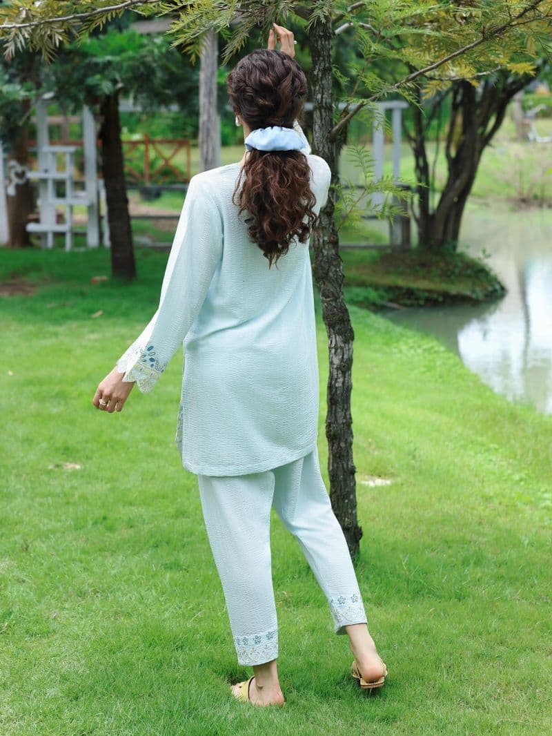 Embroidered Viscose Co-Ord Set