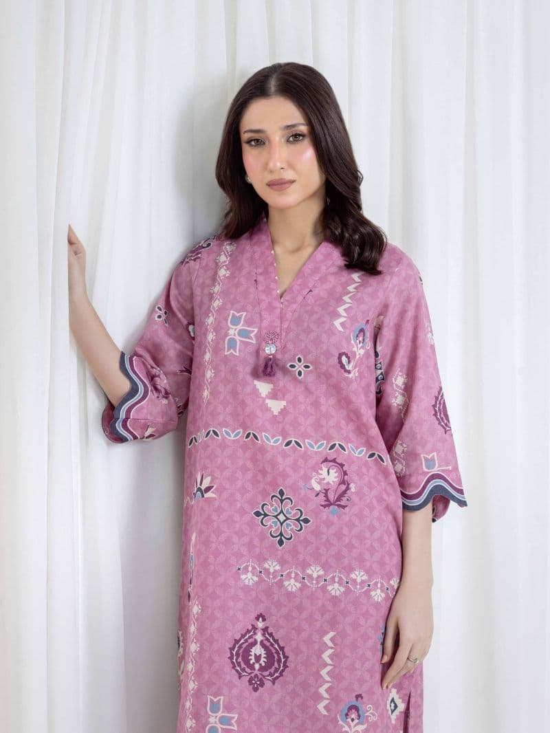 Printed Khaddar Co-Ord Set