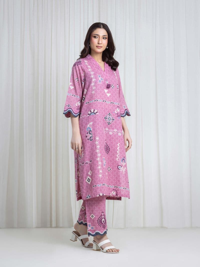 Printed Khaddar Co-Ord Set