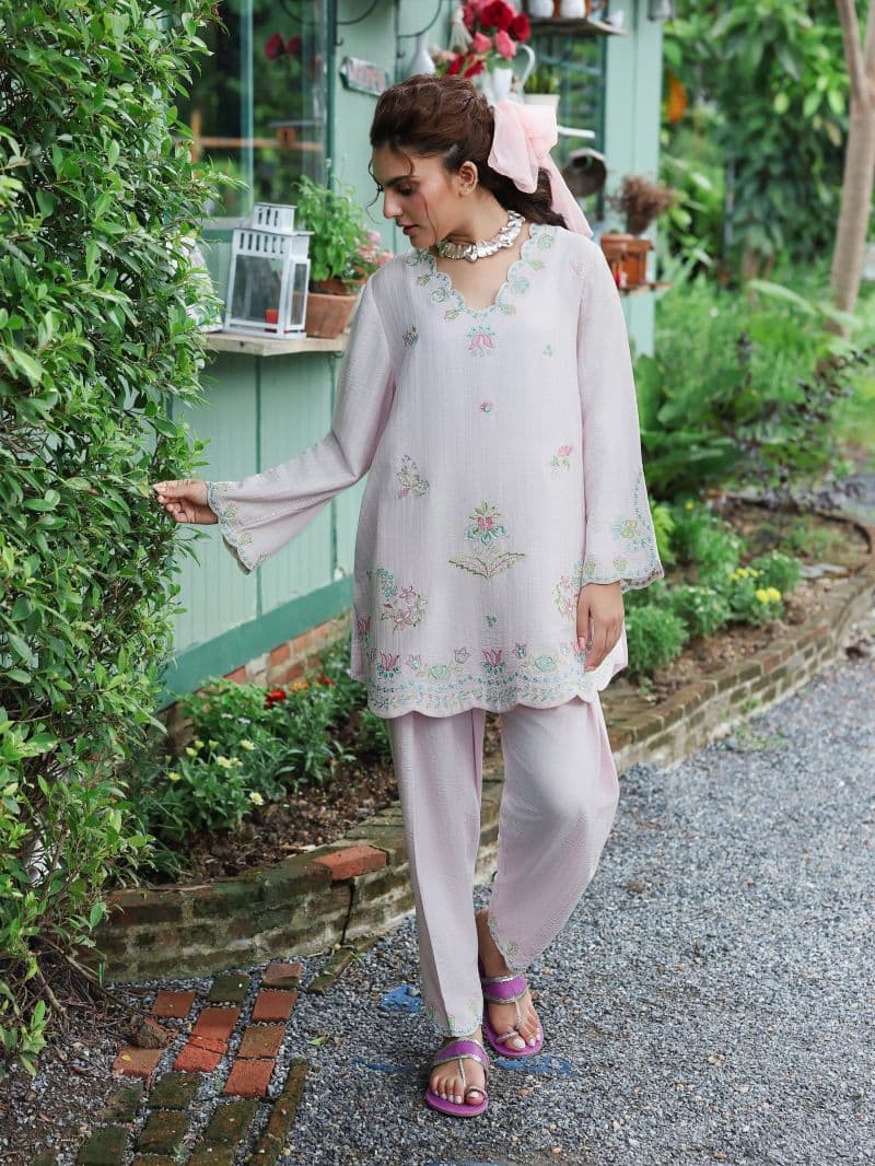 Embroidered Viscose Co-Ord Set
