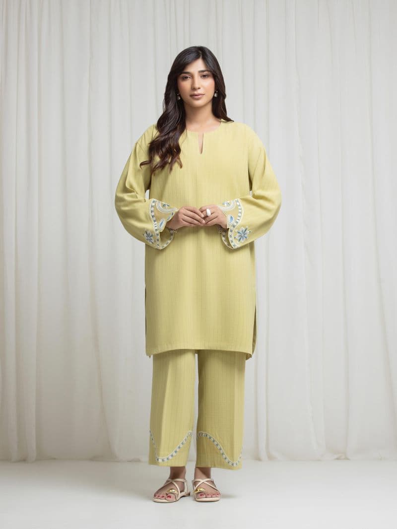 Embroidered Viscose Co-Ord Set