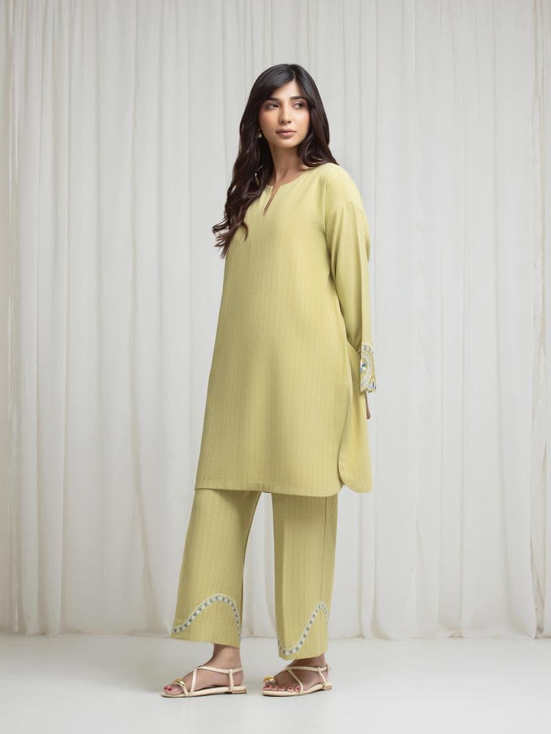Embroidered Viscose Co-Ord Set