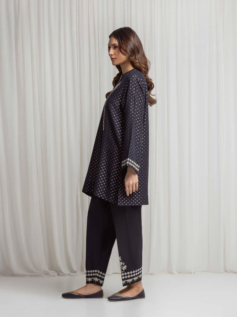 Embroidered Jacquard Co-Ord Set