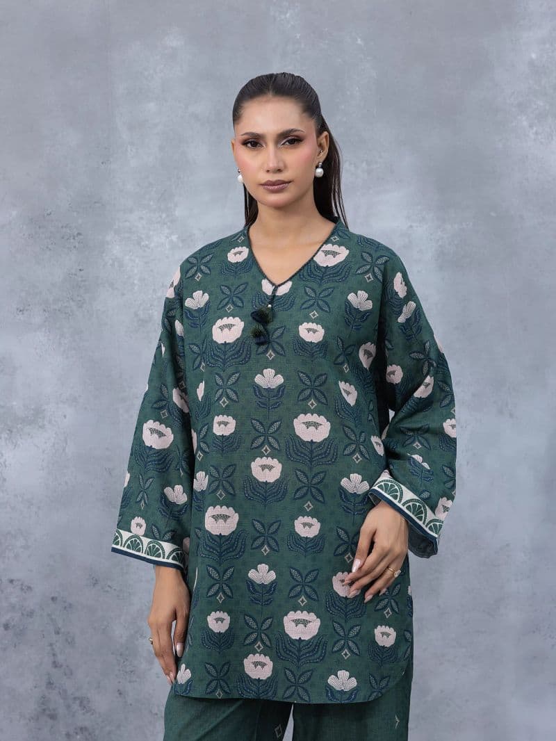 Printed Khaddar Co-Ord Set
