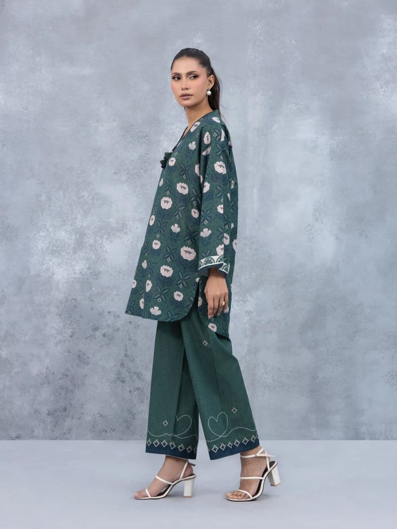 Printed Khaddar Co-Ord Set