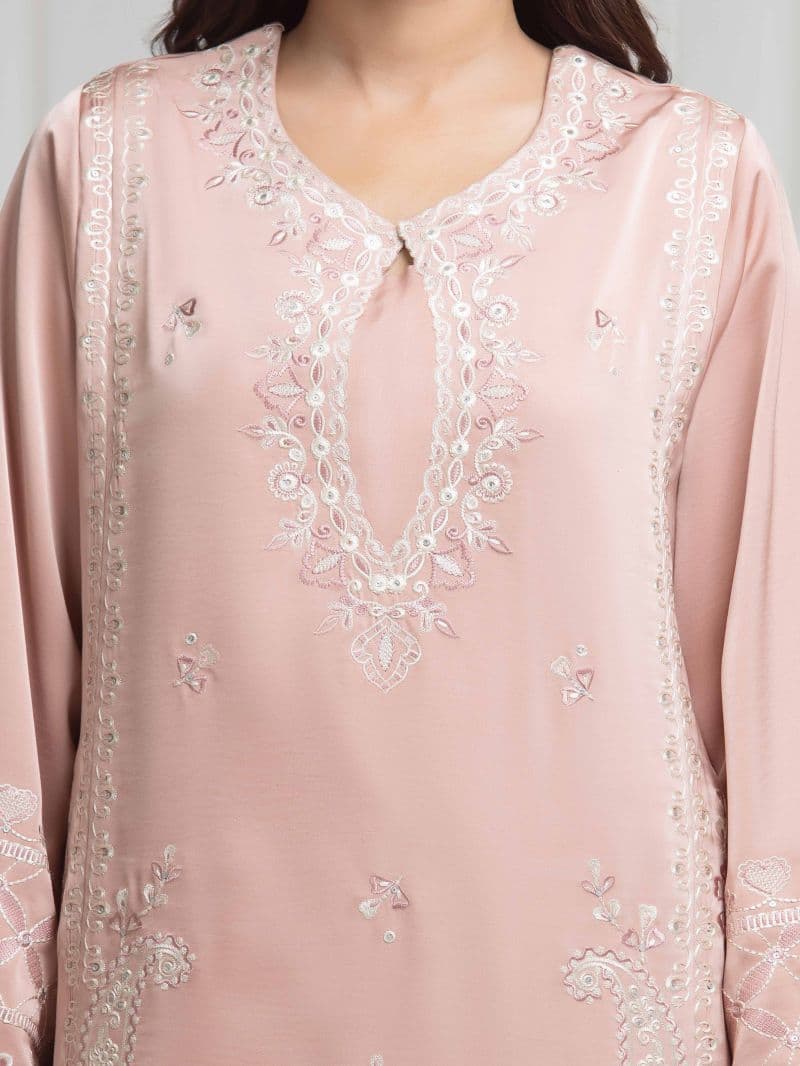 Embroidered Satin Suit thumbnail