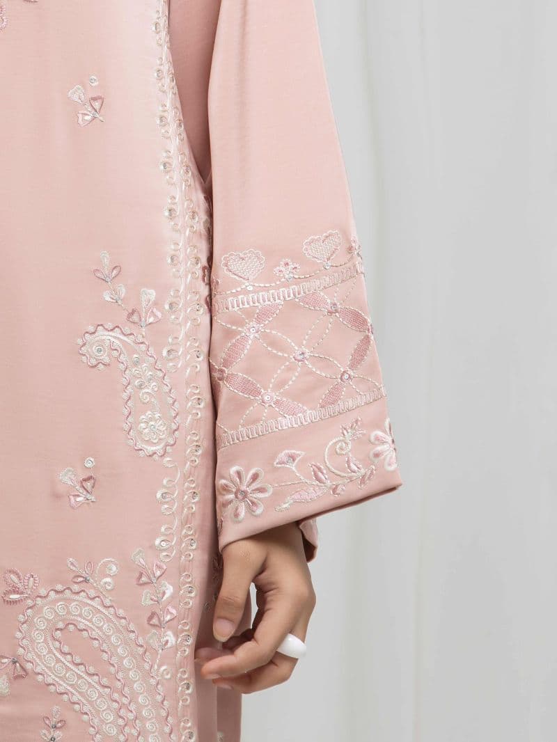 Embroidered Satin Suit thumbnail