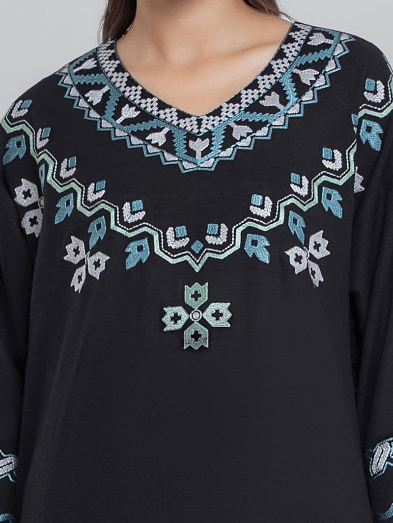 Embroidered Khaddar Suit