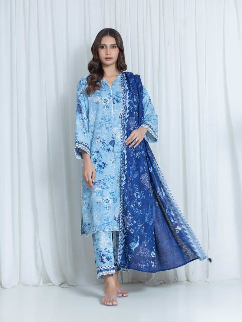 Printed Khaddar Suit