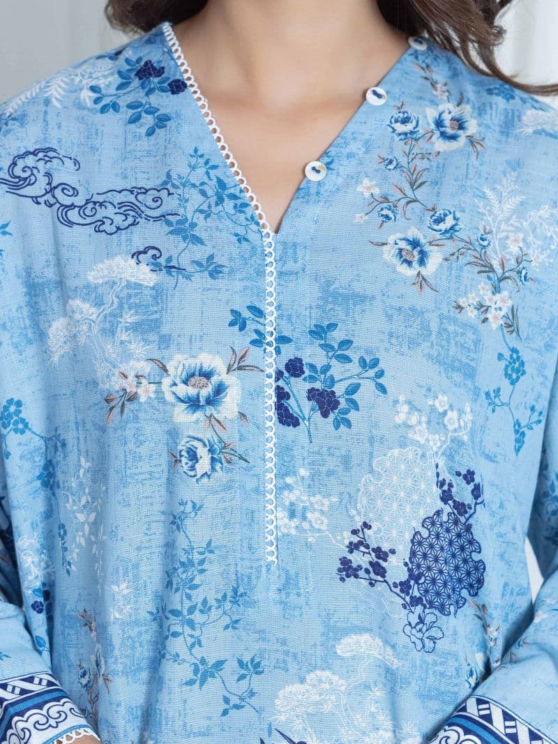 Printed Khaddar Suit