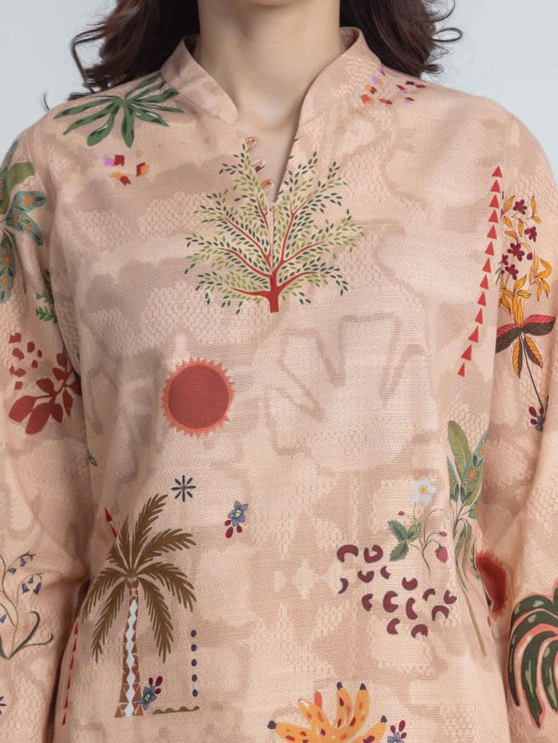 Printed Khaddar Suit
