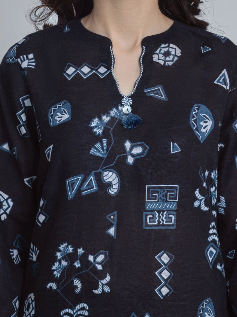 Printed Khaddar Suit