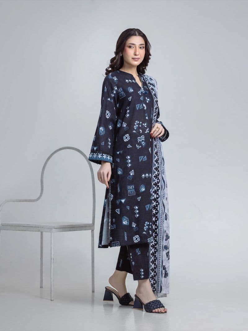Printed Khaddar Suit