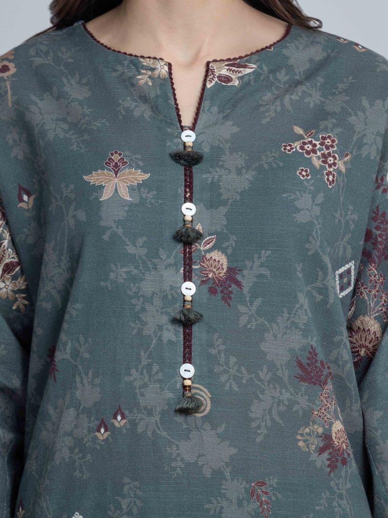 Printed Khaddar Suit