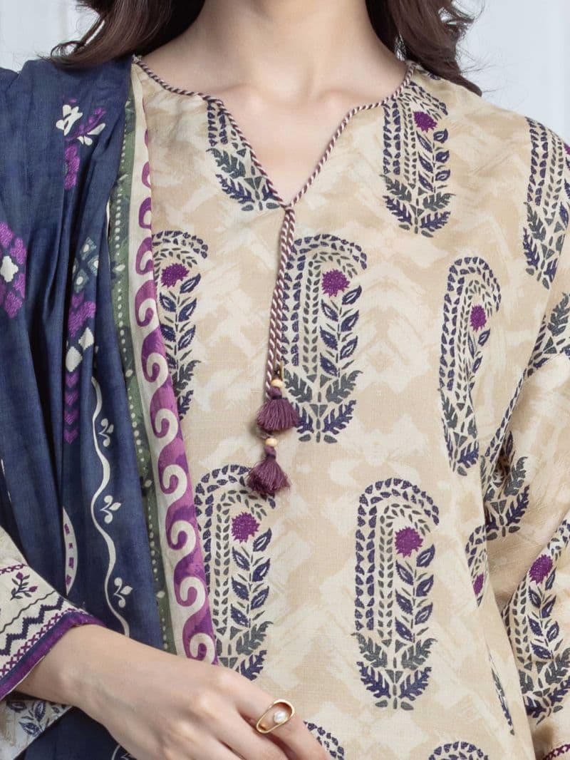 Printed Khaddar Suit