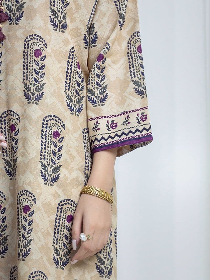 Printed Khaddar Suit