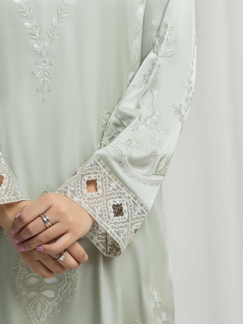 Embroidered Satin Suit thumbnail