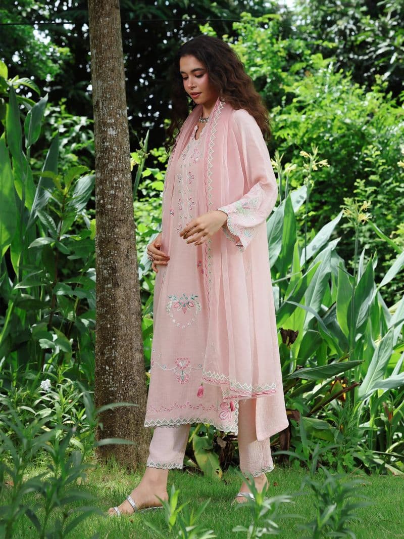 Embroidered Viscose Suit thumbnail