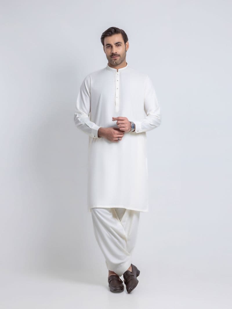 Embroidered Dobby Shalwar Kameez thumbnail