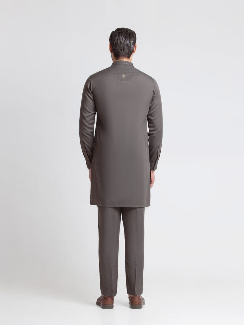 Embroidered Dobby Kurta Pajama thumbnail