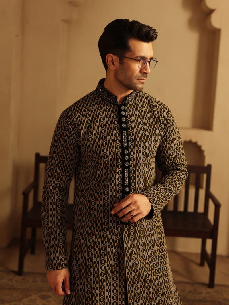 Embroidered Viscose Kurta Pajama