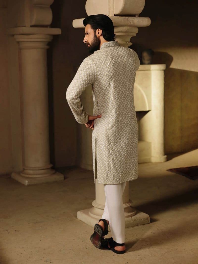 Embroidered Viscose Kurta Pajama thumbnail