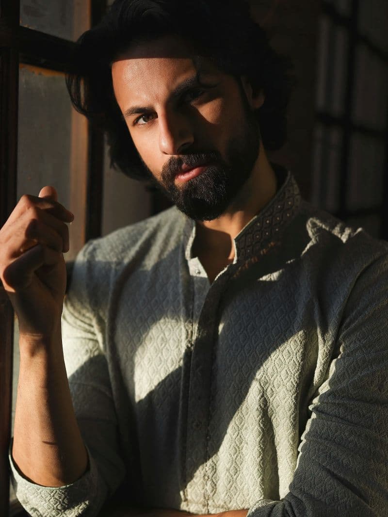 Embroidered Shiffli Kurta Pajama