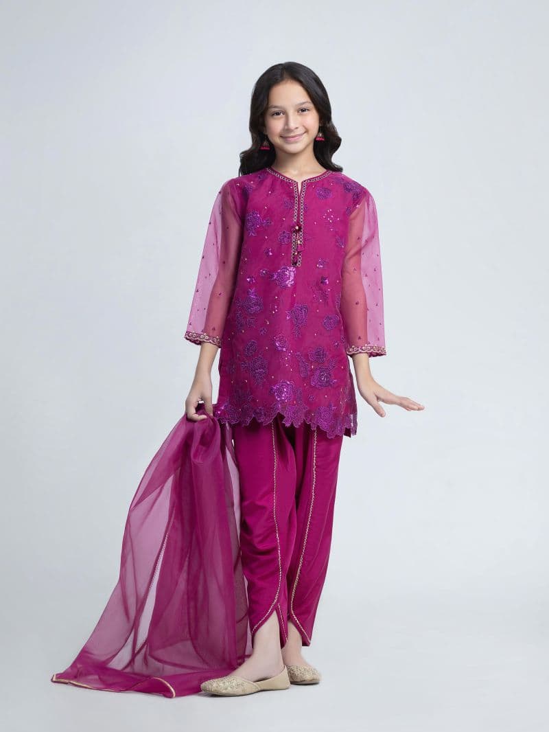 Dyed Organza Suit