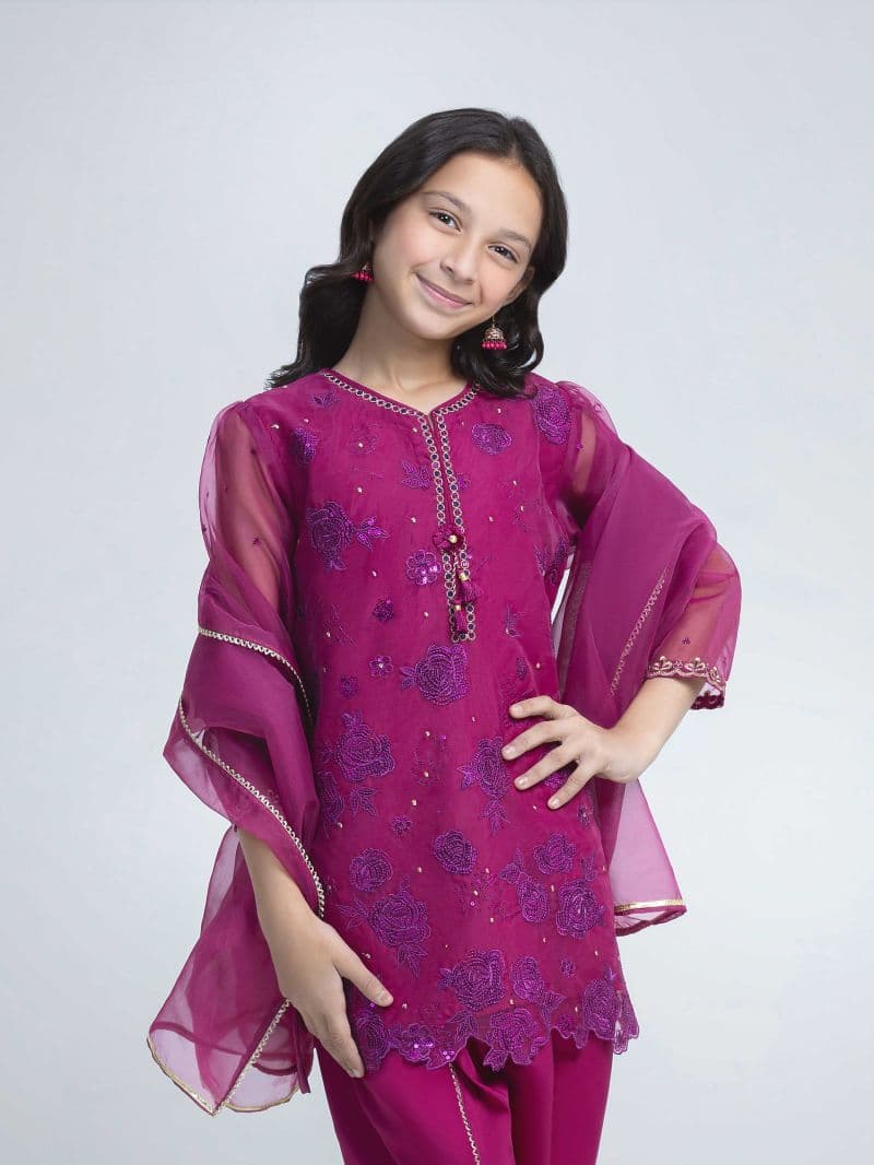 Dyed Organza Suit